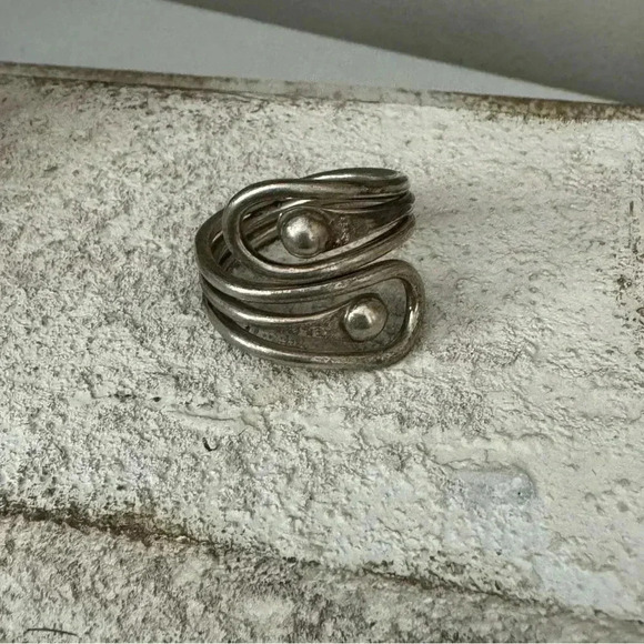 Vintage silver 925 chunky ring - Picture 2 of 7